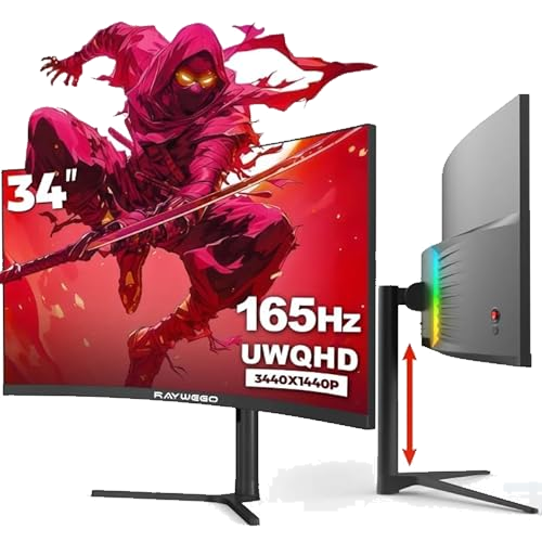 Raywego 34 Inch Curved Gaming Monitor